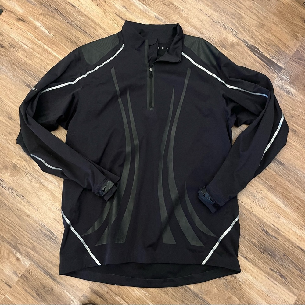 Mens vintage Nike golf fit storm water resistant half zip pullover top sz L